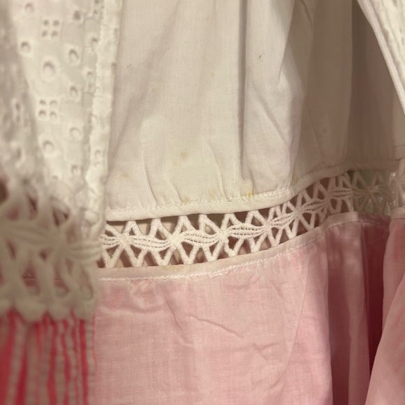 Lilly Pulitzer White Eyelet and Pink Striped Dress - Picture 8 of 9